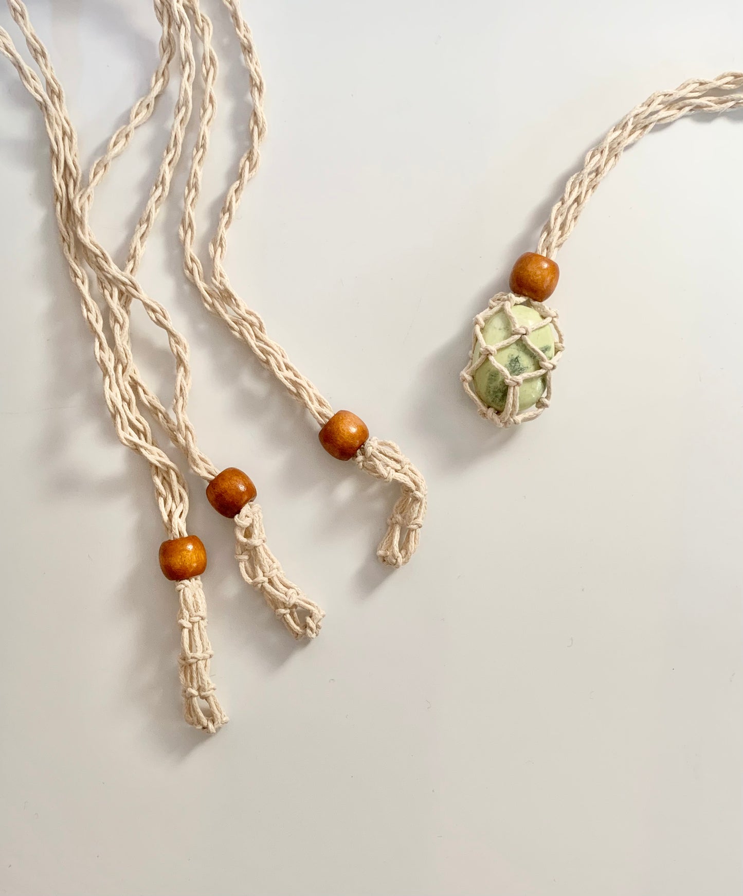 Macrame Necklace Cage