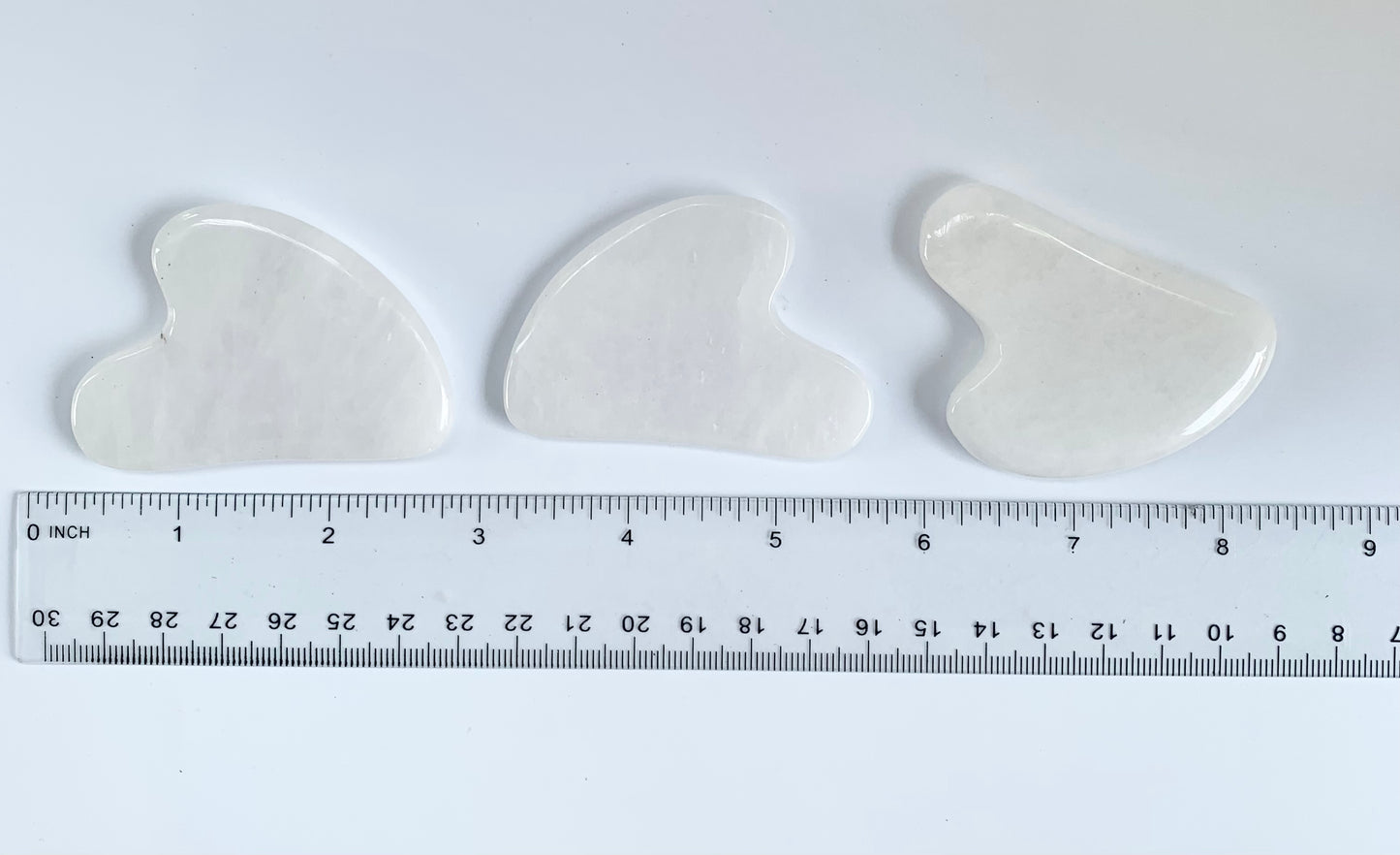 White quartz gua sha stone