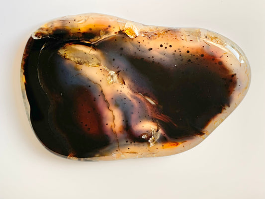 Polished Montana Moss Agate Slab, small