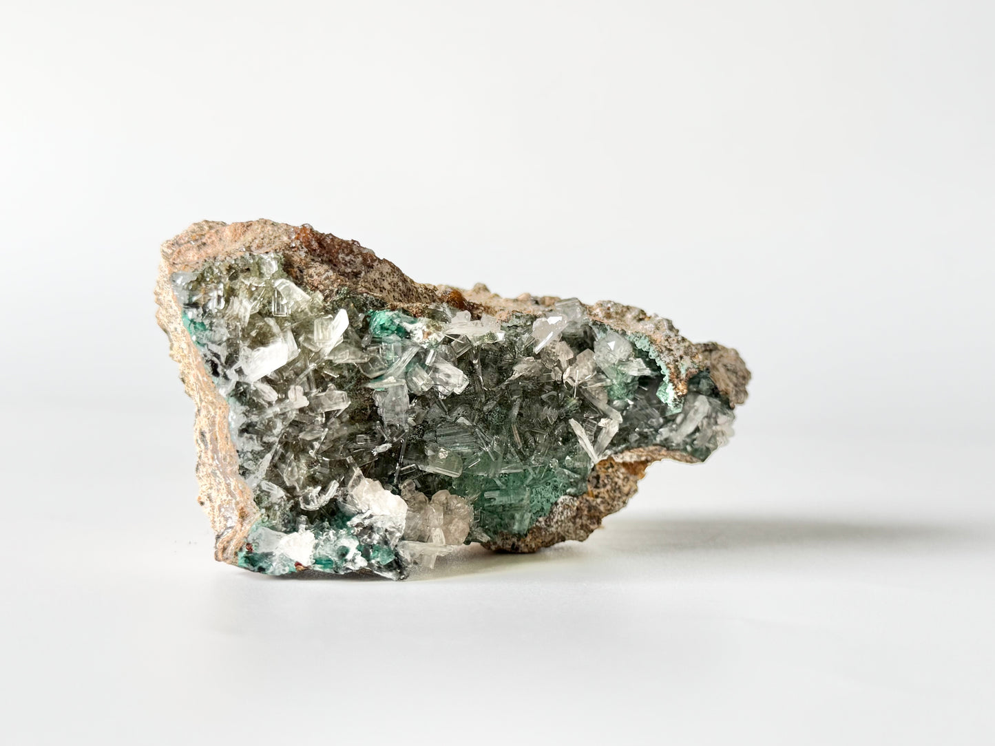 Quartz with beautiful Green Apophyllite