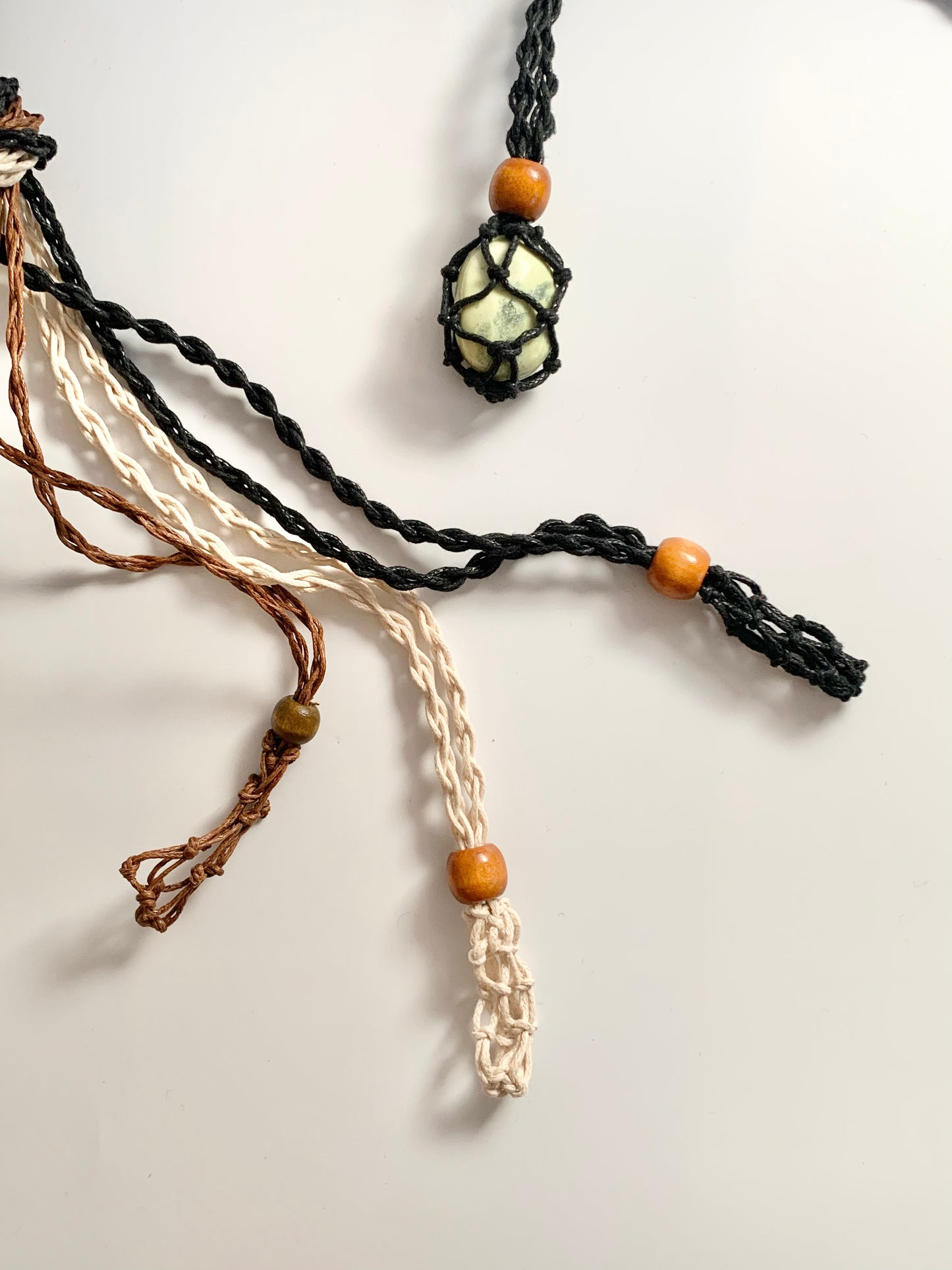 Macrame Necklace Cage