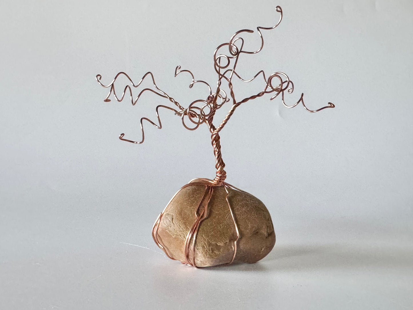 Lake Michigan Stone 3D Wire Tree