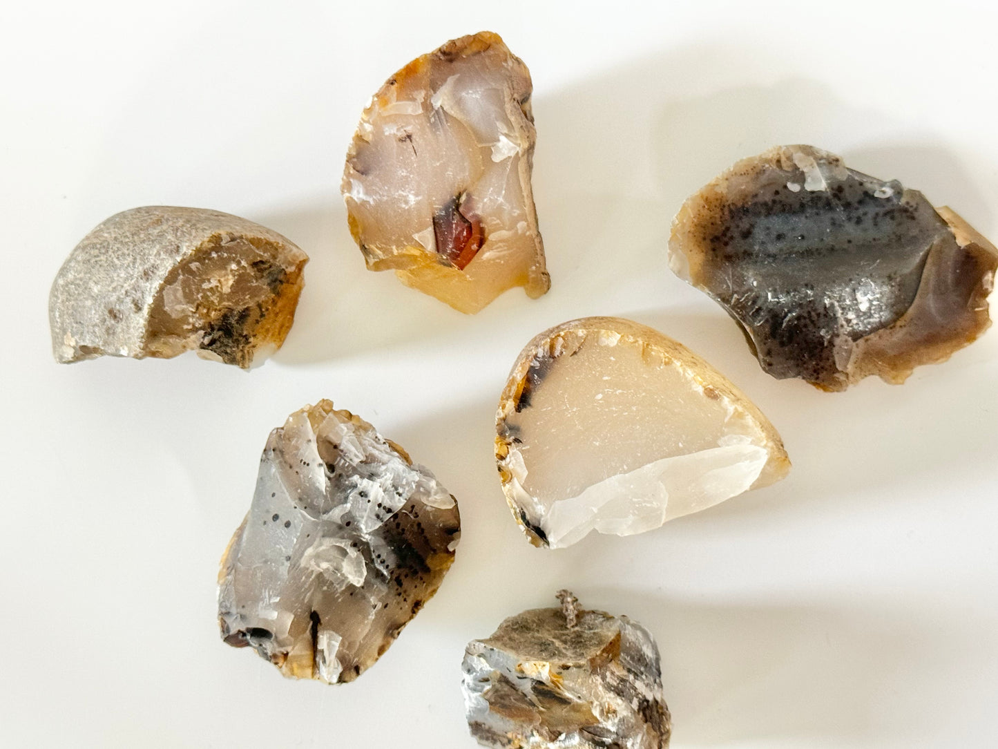 Raw Montana Moss Agate Tumble