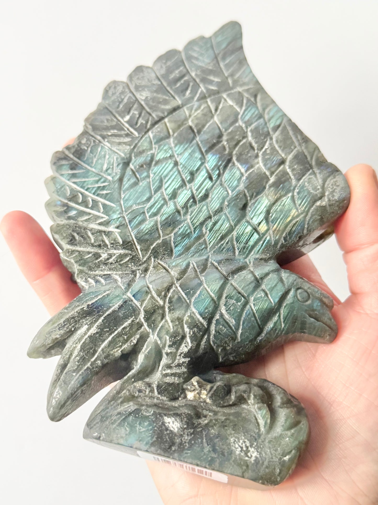 Labradorite Eagle Carving