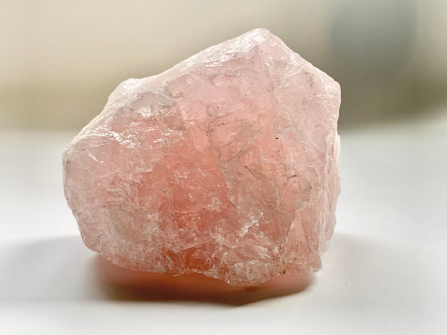 Raw Rose Quartz Display Piece