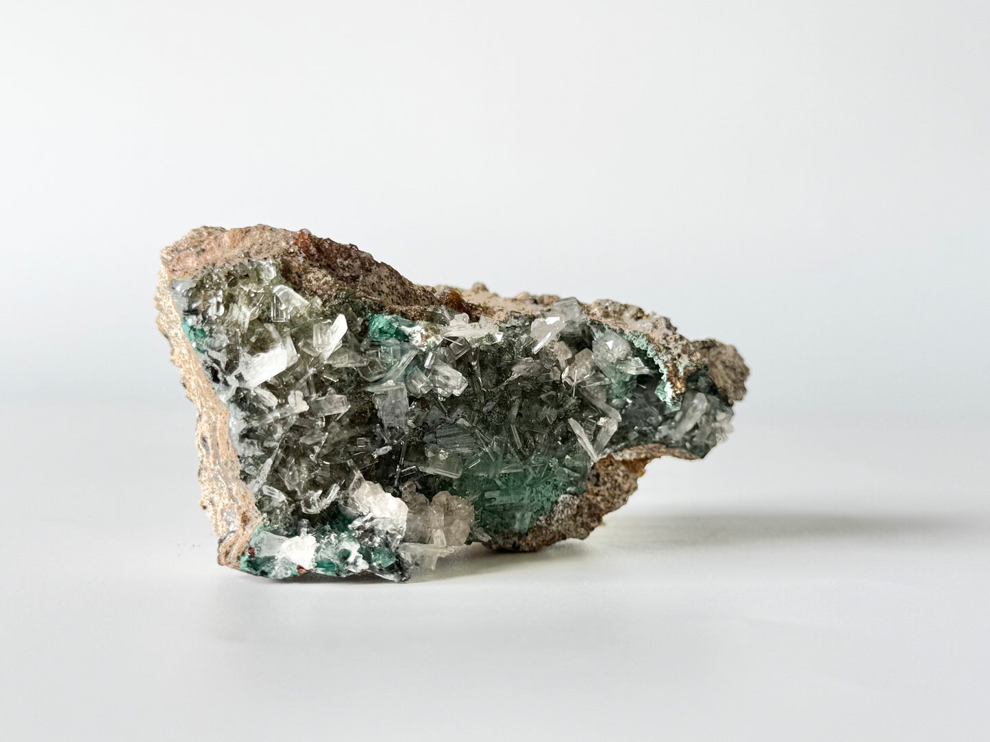 Quartz with beautiful Green Apophyllite