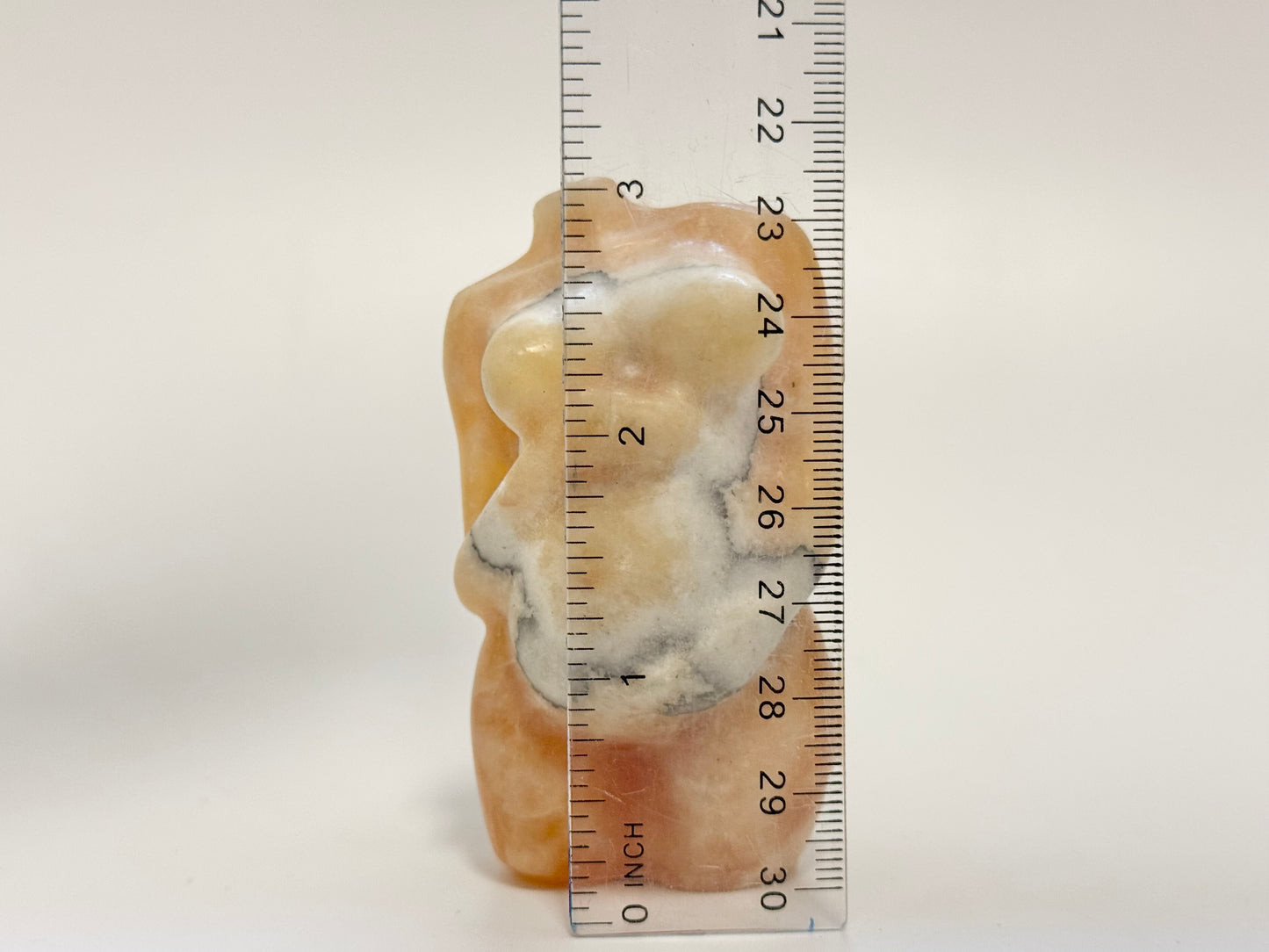 Yellow Calcite Pregnant Woman Body Carving – Symbol of Fertility, Creativity & Inner Strength