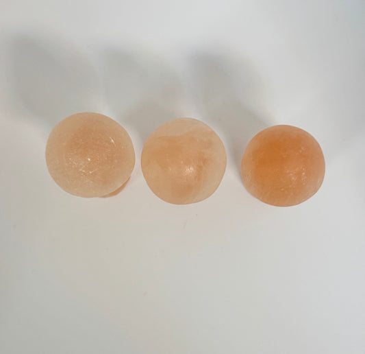 Peach Satin Spar Mushroom