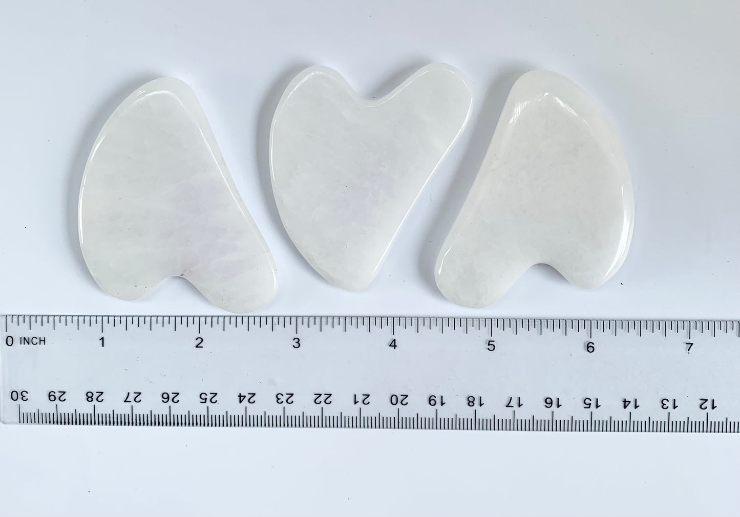 White quartz gua sha stone
