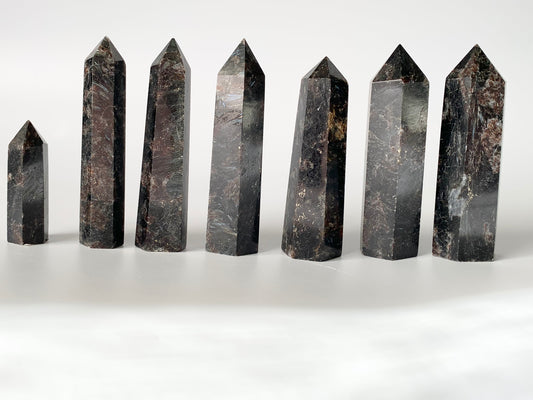 Garnet and Astrophyllite Tower