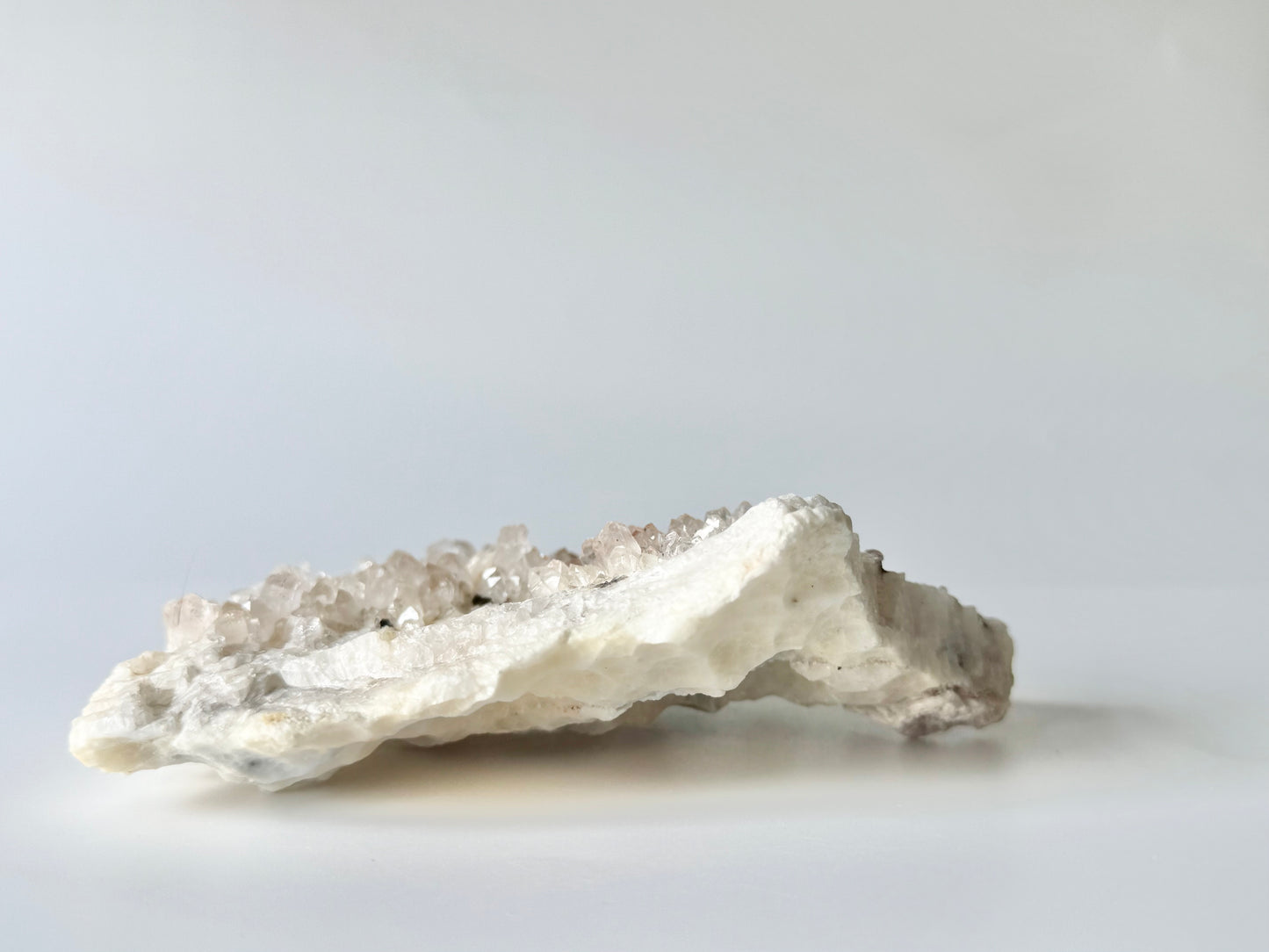 Clear Quartz with Pyrite Cubes
