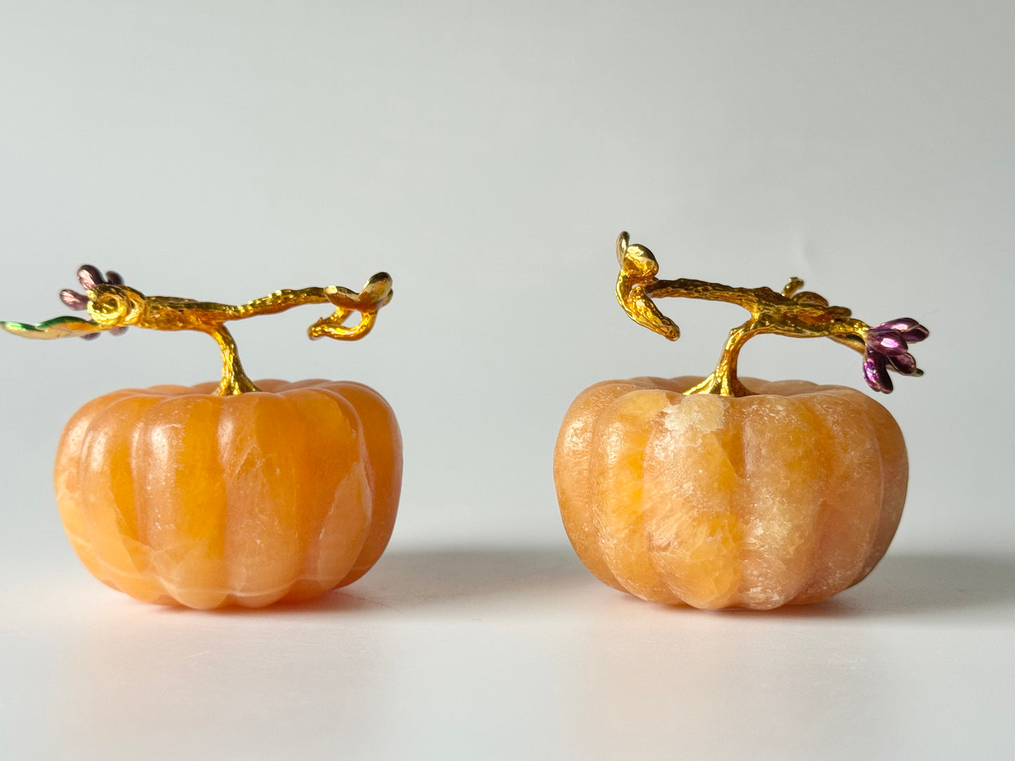 Orange/ Yellow Calcite Pumpkin Carving
