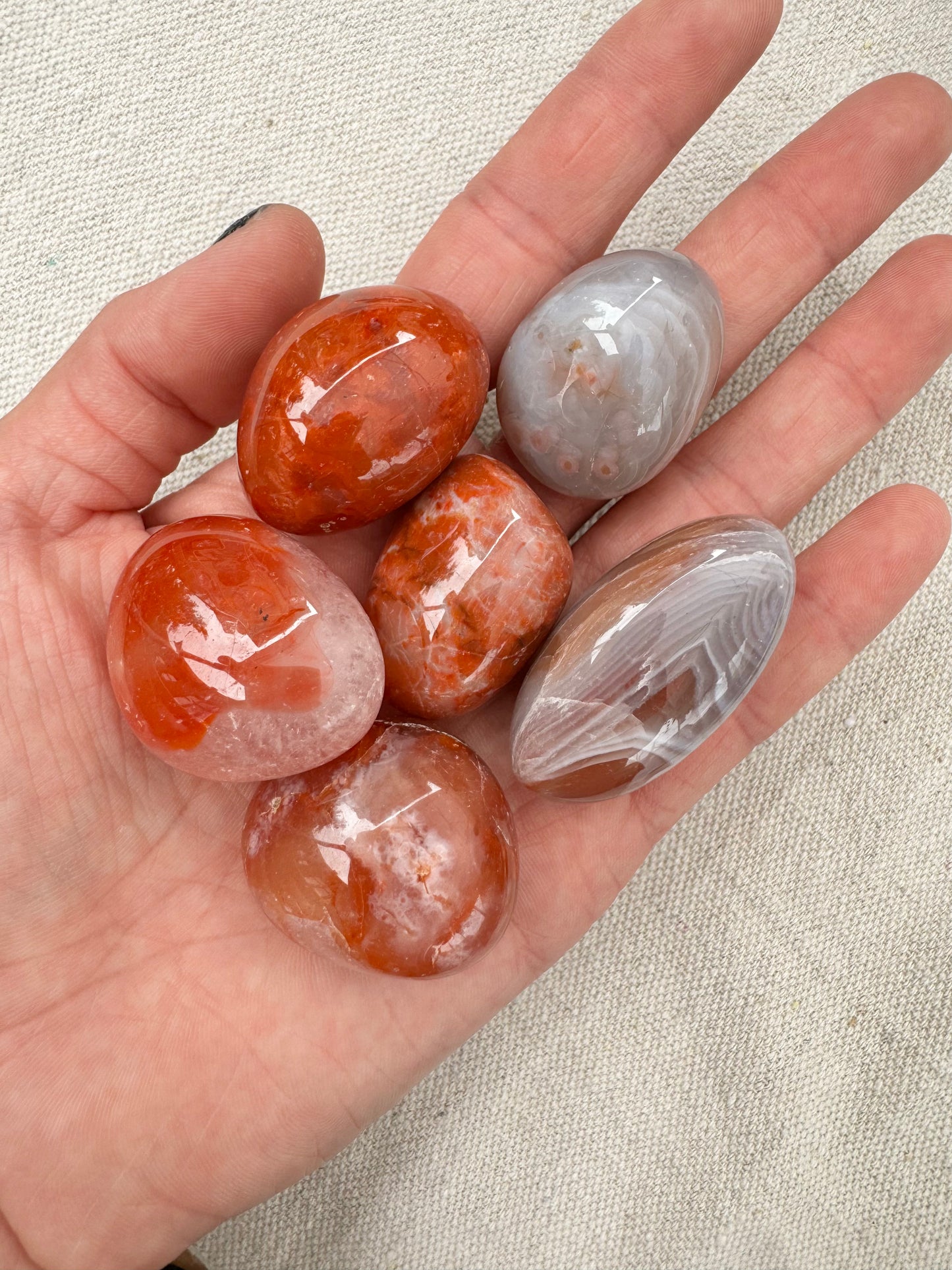 Carnelian Agate Tumble , Large