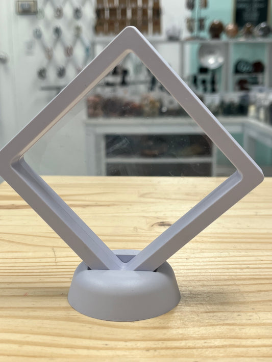 Floating White Specimen Display Box, 3.5"