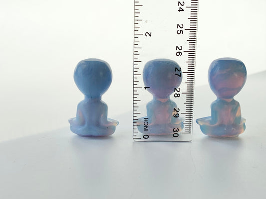 Mini Meditating Alien Carving