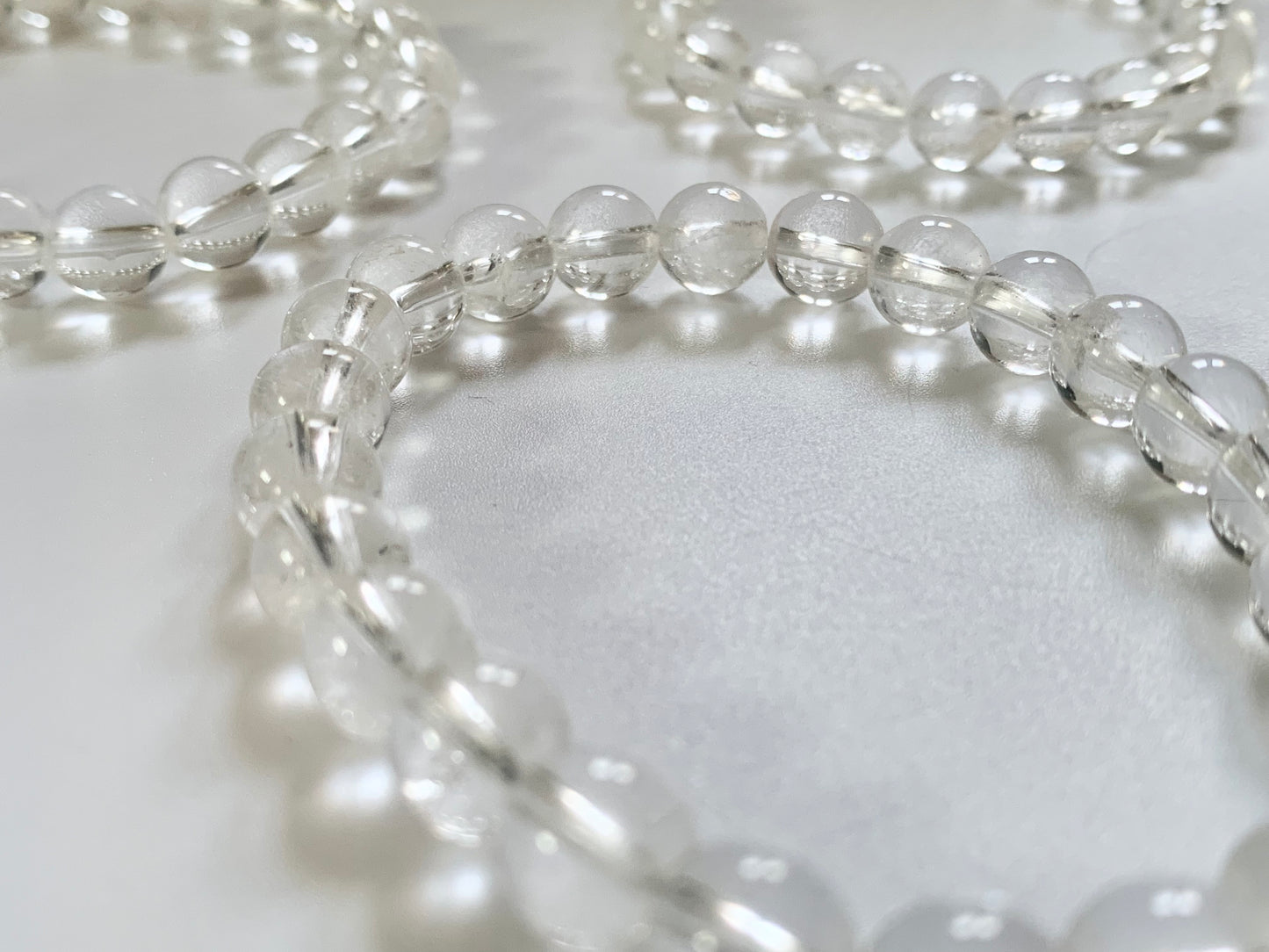 Clear Quartz Bracelet, 8mm