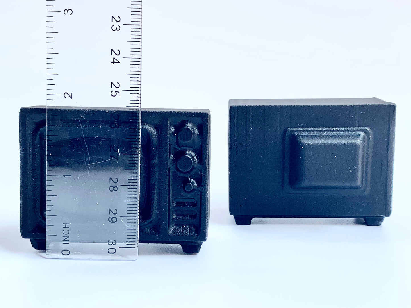 Television Carving, Black Obsidian