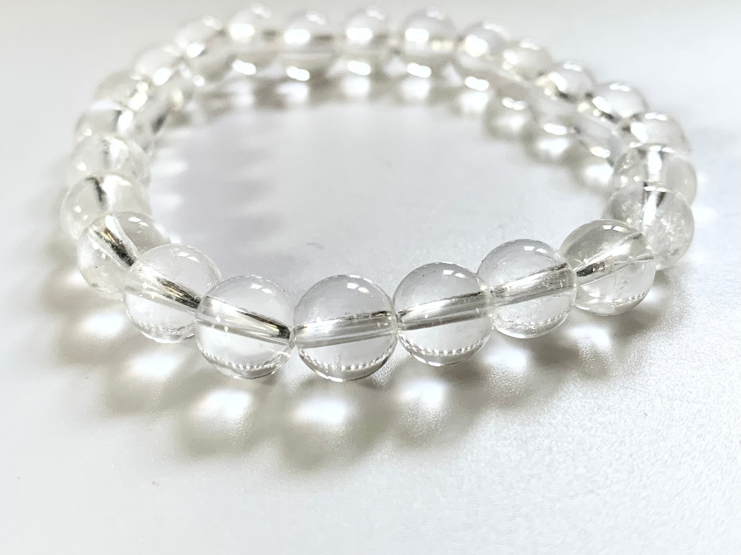 Clear Quartz Bracelet, 8mm