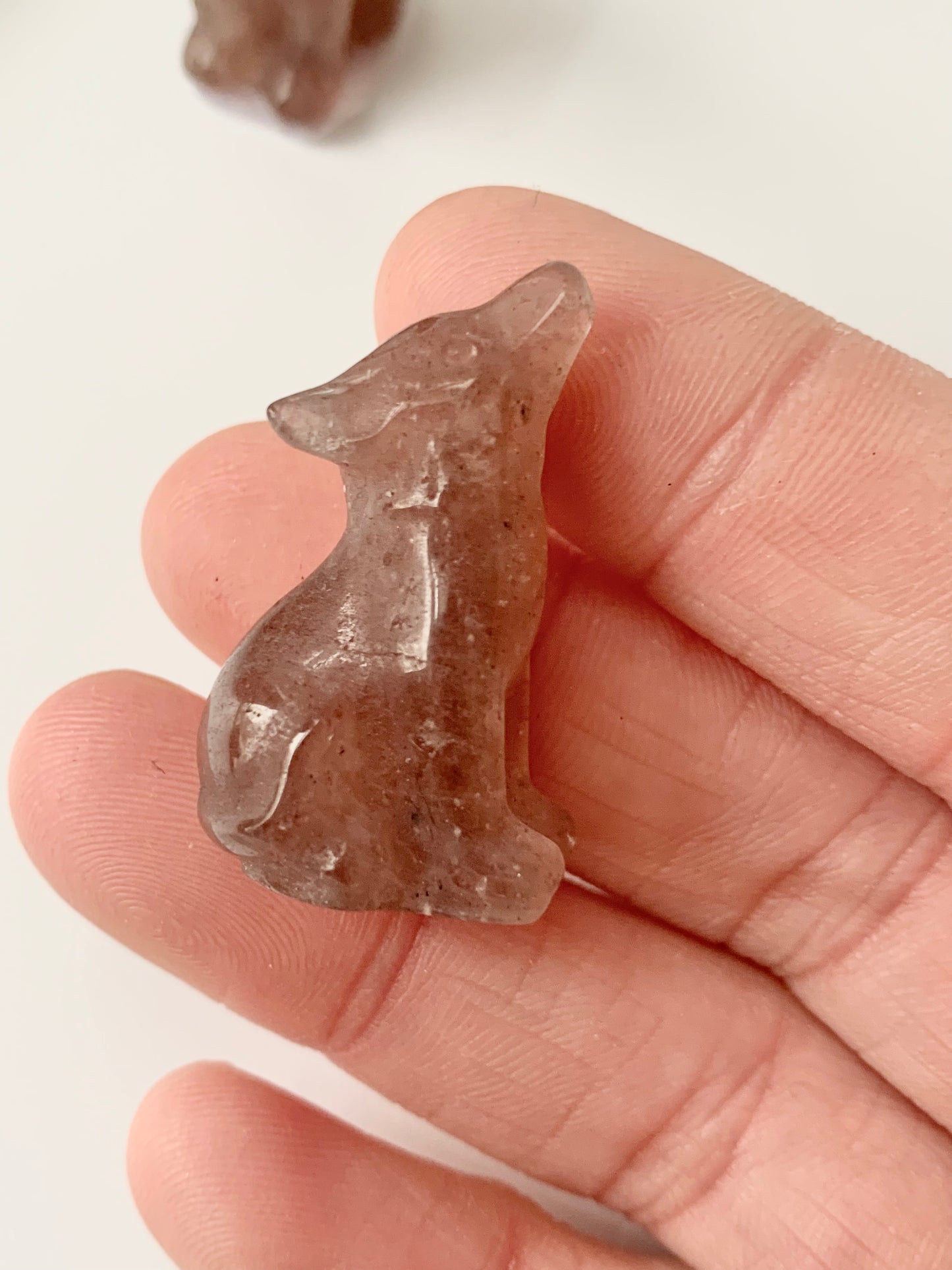 Mini Howling Wolf Carving