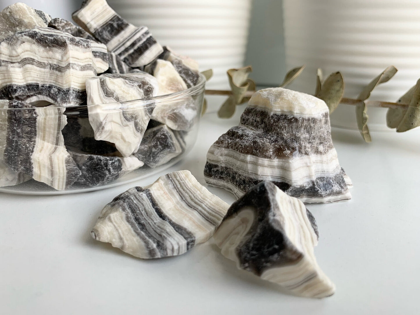 Raw calcite, various color options