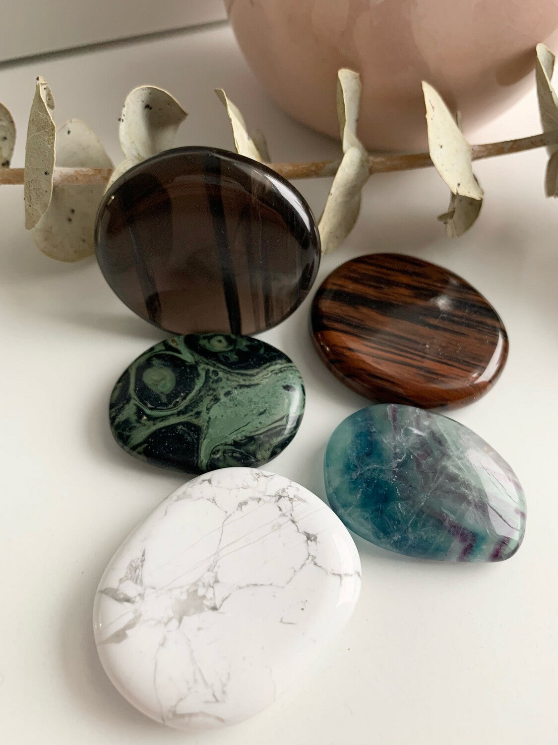 Carry stones, various types, Worry Stone