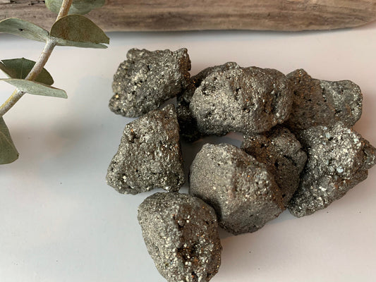 Pyrite stone, fools gold rock, raw pyrite, shiny rocks