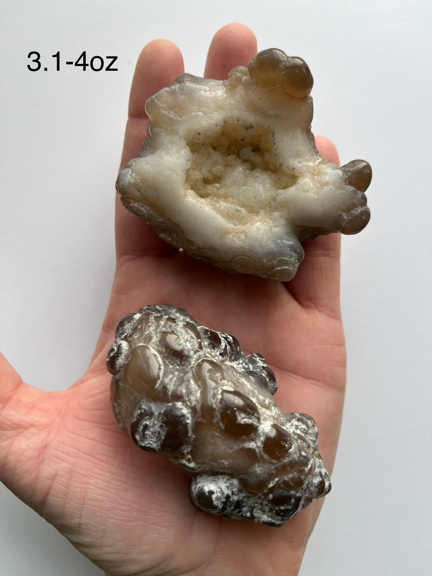 Polished blue Chalcedony nodules, botryoidal chalcedony, rocks and minerals, interesting rocks