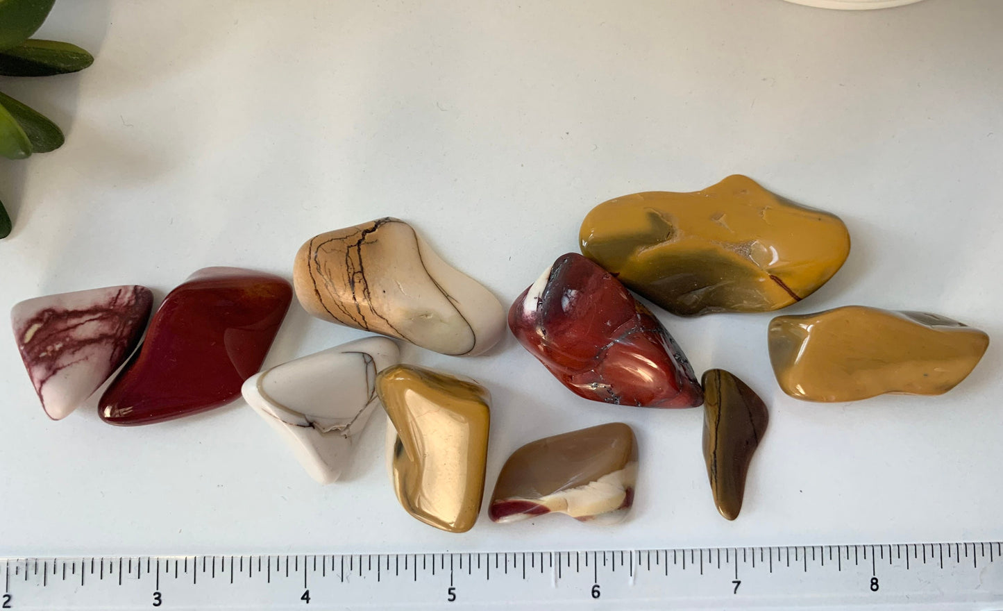 Polished Mooka Jasper, mookaite tumbles