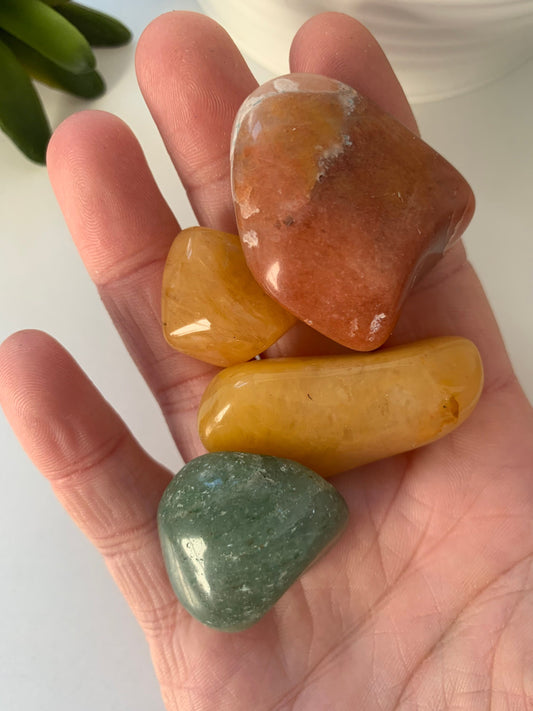 Polished Aventurine mix, bulk aventurine mix