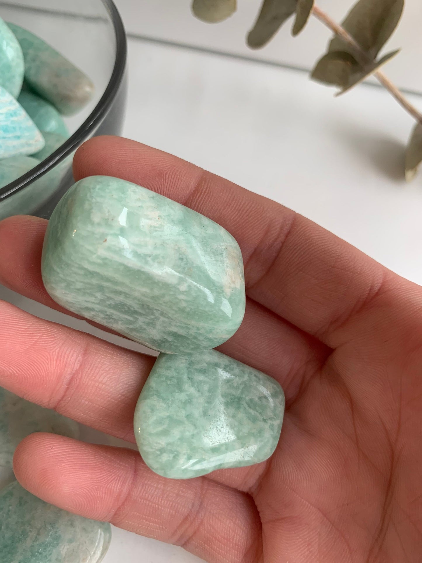 Polished amazonite, bulk amazonite tumbles