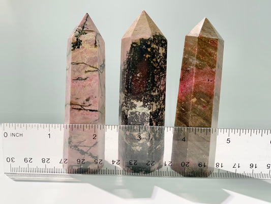Rhodonite Tower, ~4-4.9oz