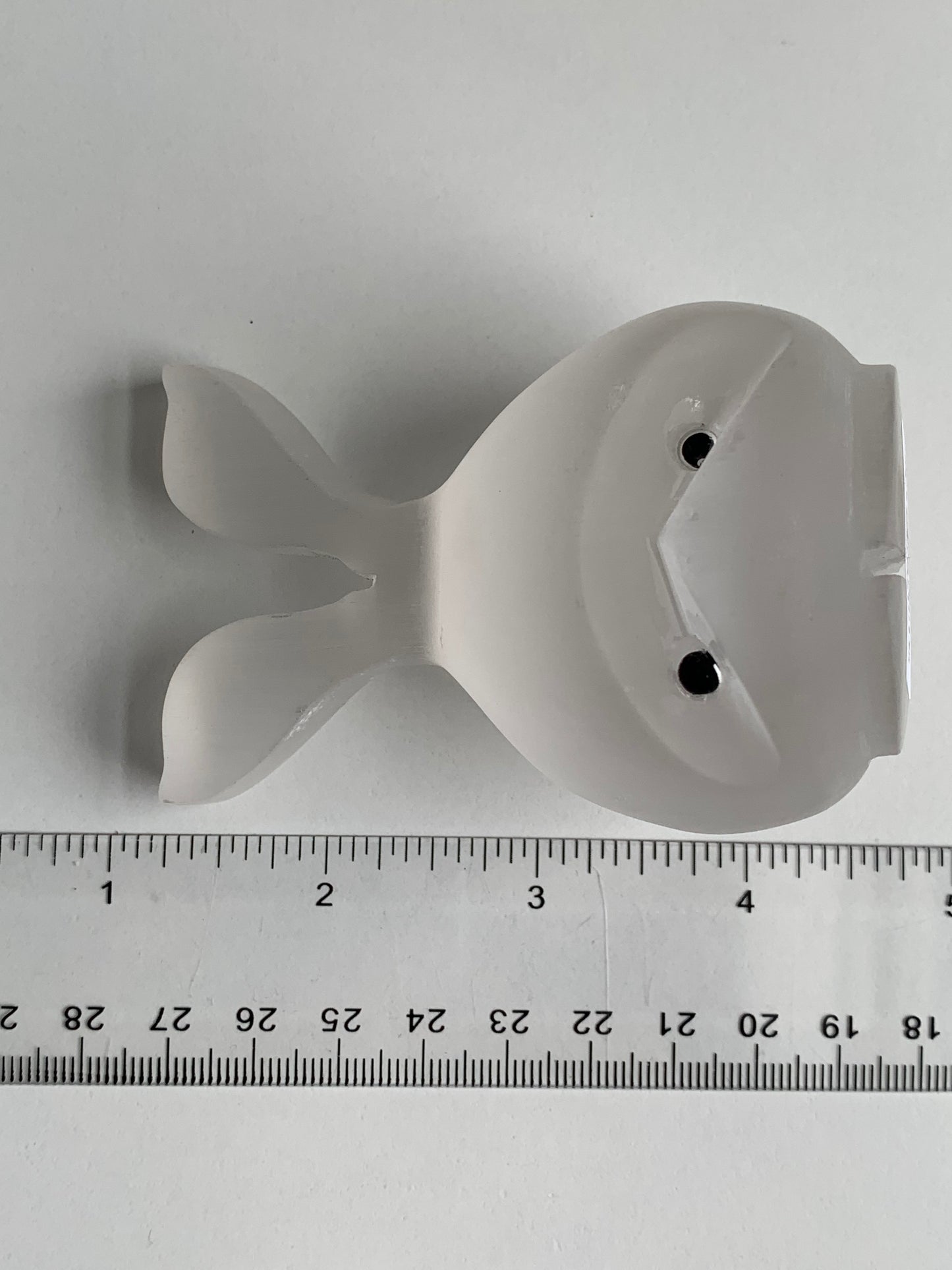 Satin Spar Bunny Head Carving