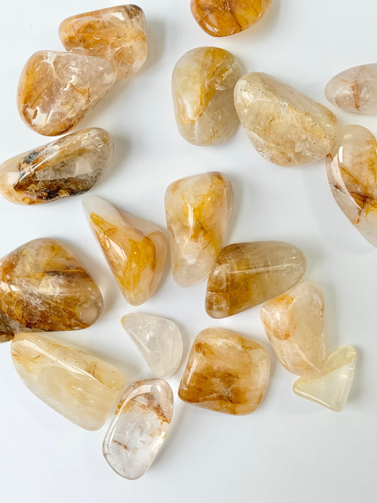 Golden Healer Quartz Tumbles
