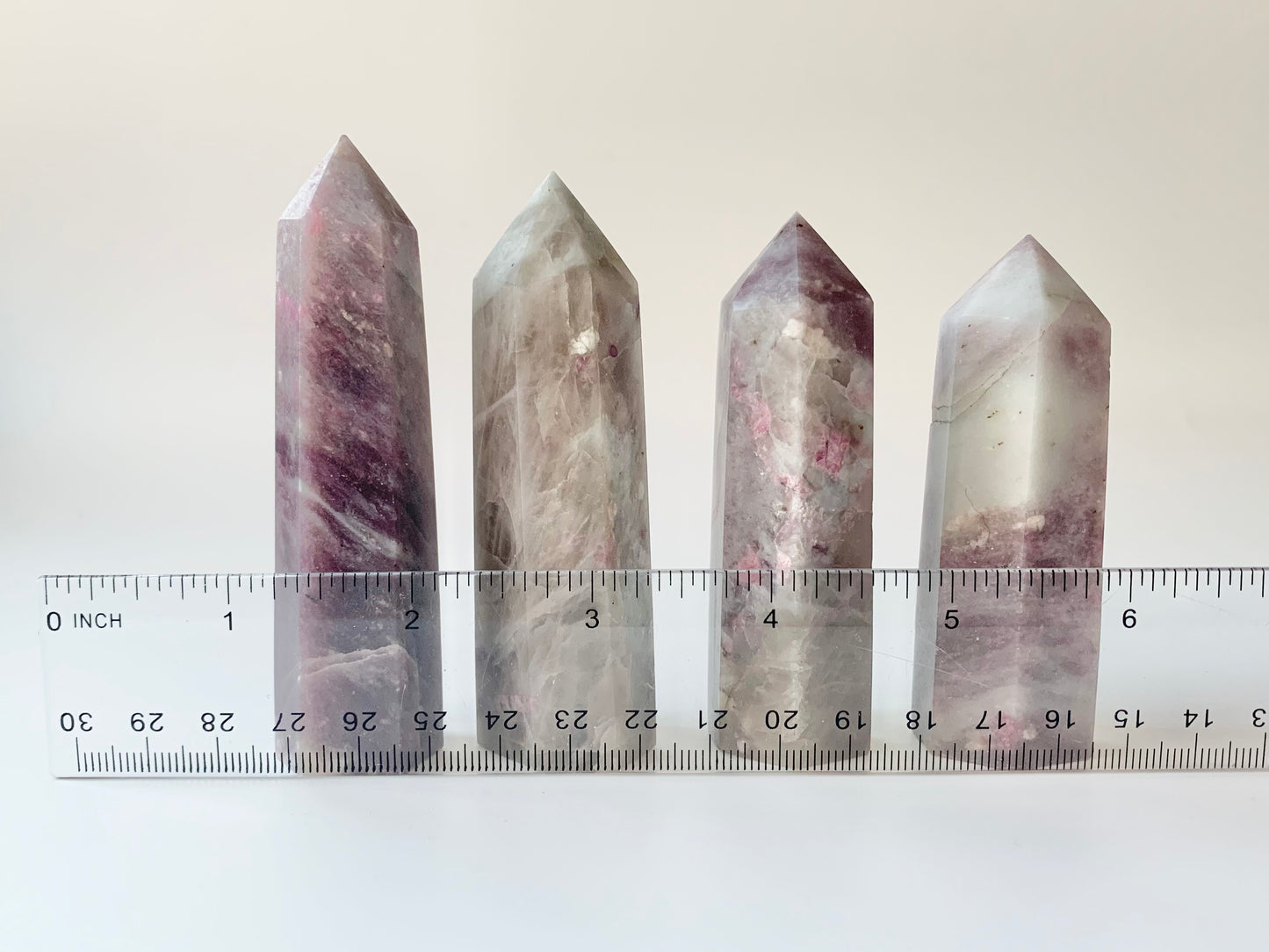 Pink Tourmaline and Lepidolite Towers, $14