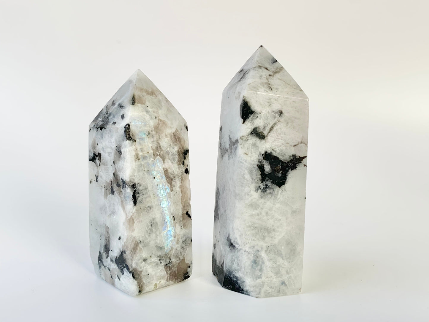 Rainbow Moonstone Tower, ~3-3.9oz, obelisk