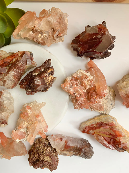 Red Quartz Clusters