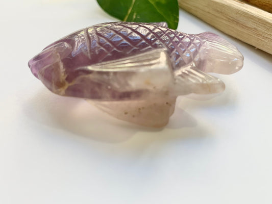 Fluorite Fish Carving