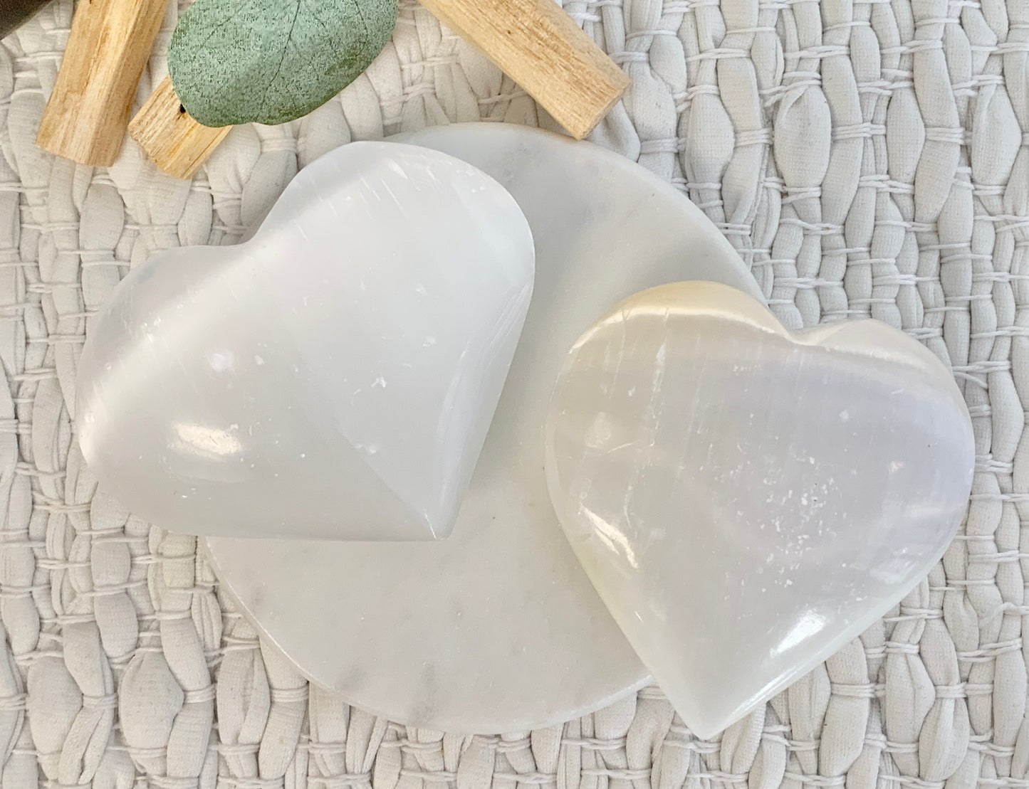 Large Satin Spar Heart