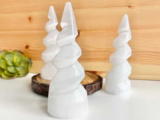 Satin Spar Spirals