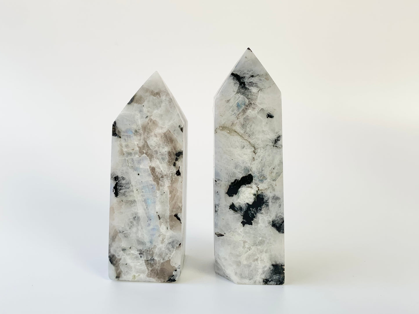 Rainbow Moonstone Tower, ~3-3.9oz, obelisk