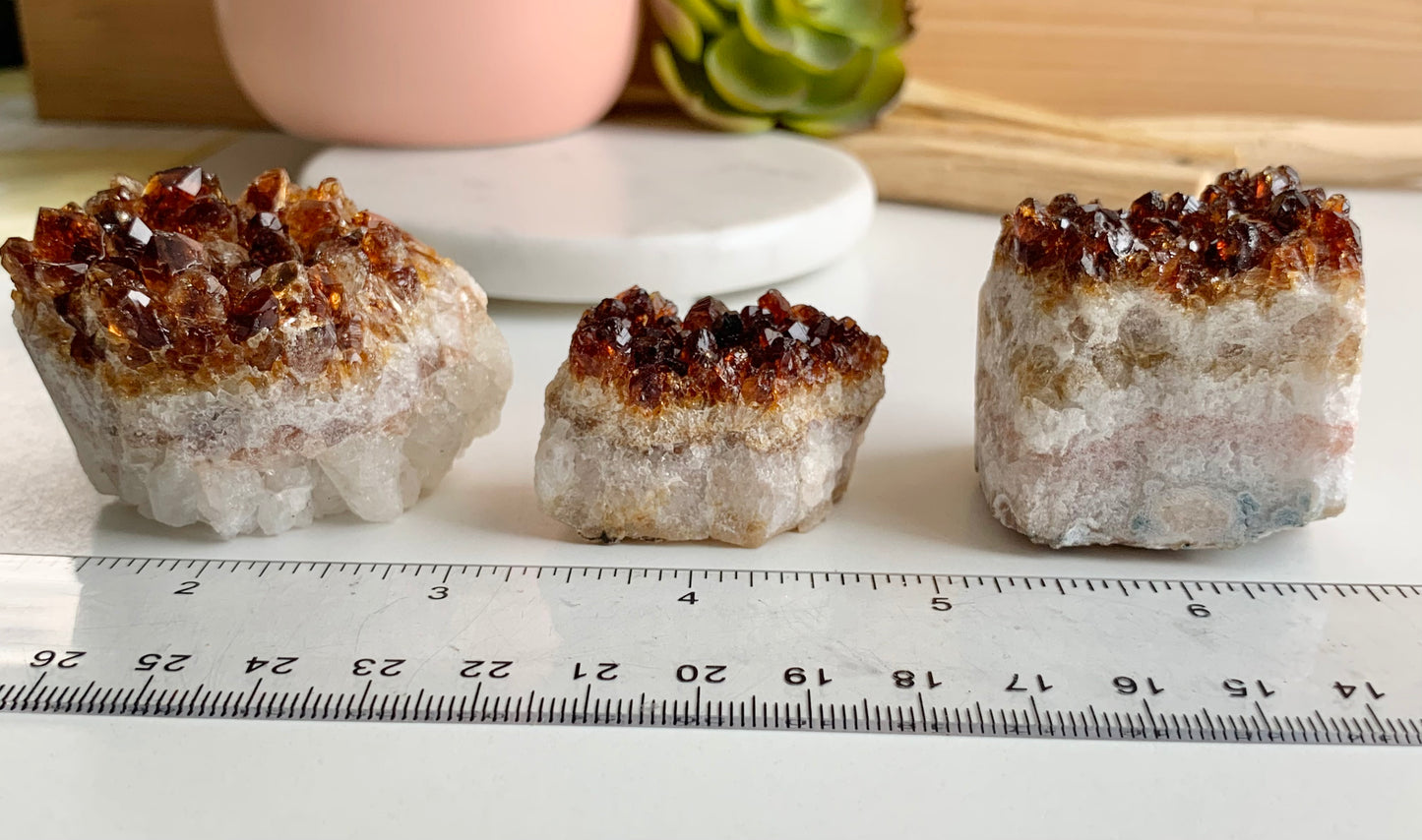 Small Citrine Clusters