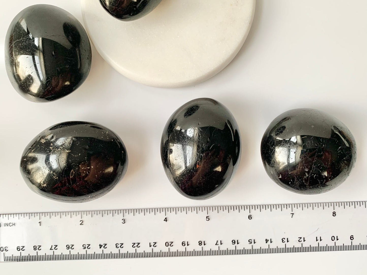 Black Tourmaline Palm stone, medium