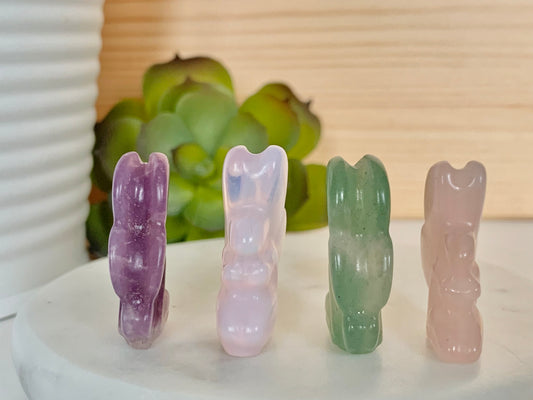 Tiny Kneeling Fairy carving