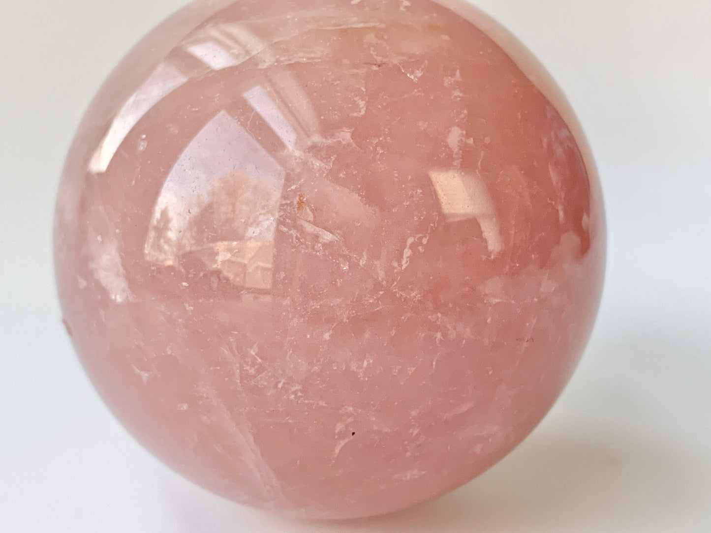 Rose Quartz Sphere, 53-56mm