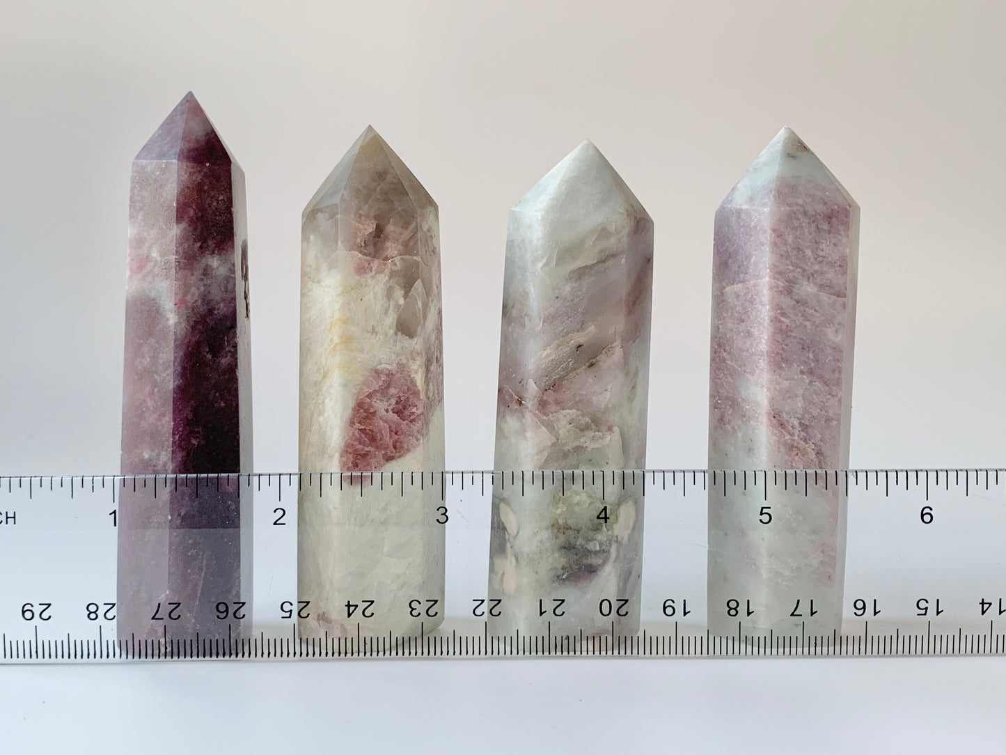 Pink Tourmaline and Lepidolite Towers, $12