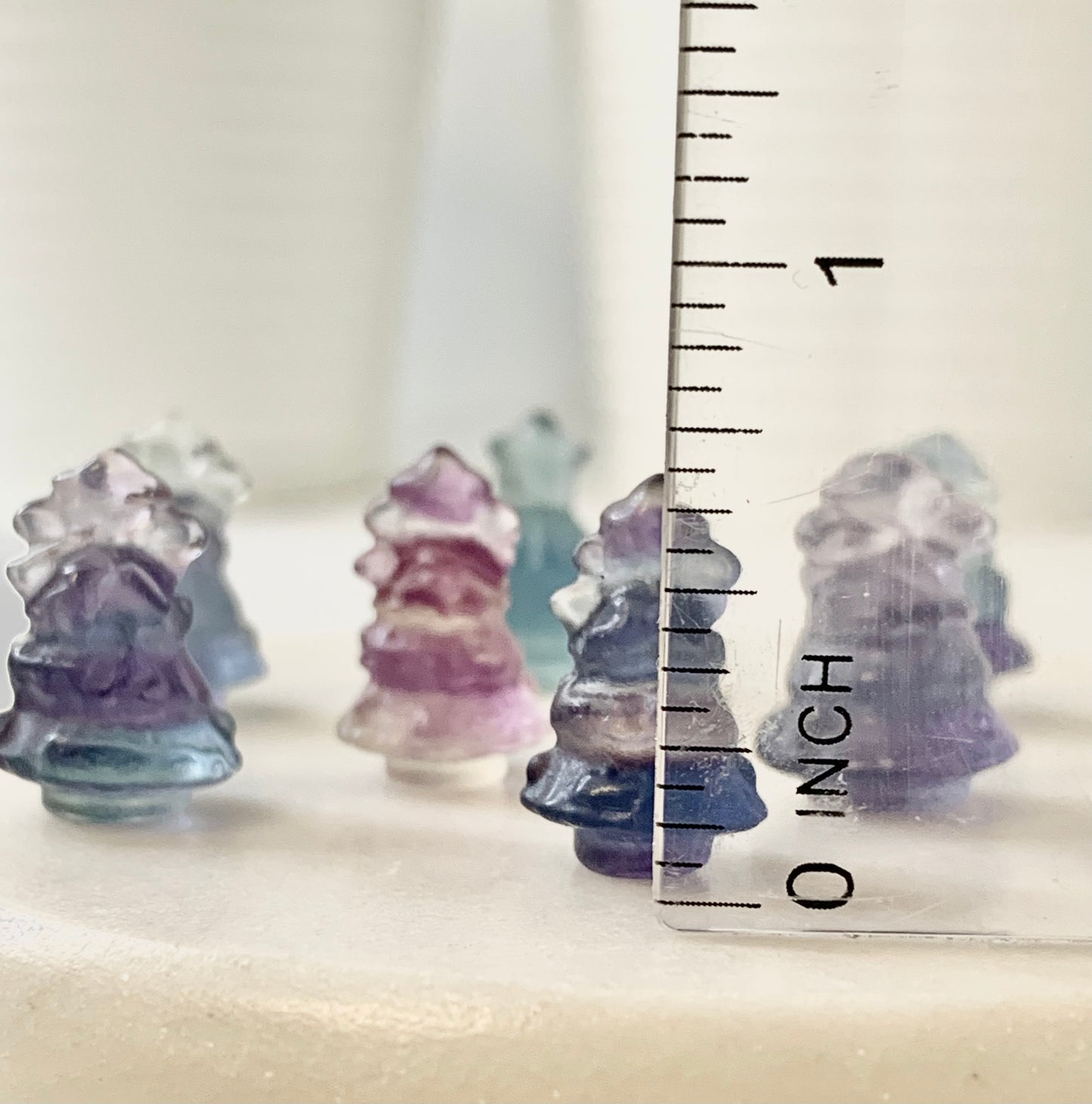 Fluorite ultra mini Christmas Tree carving