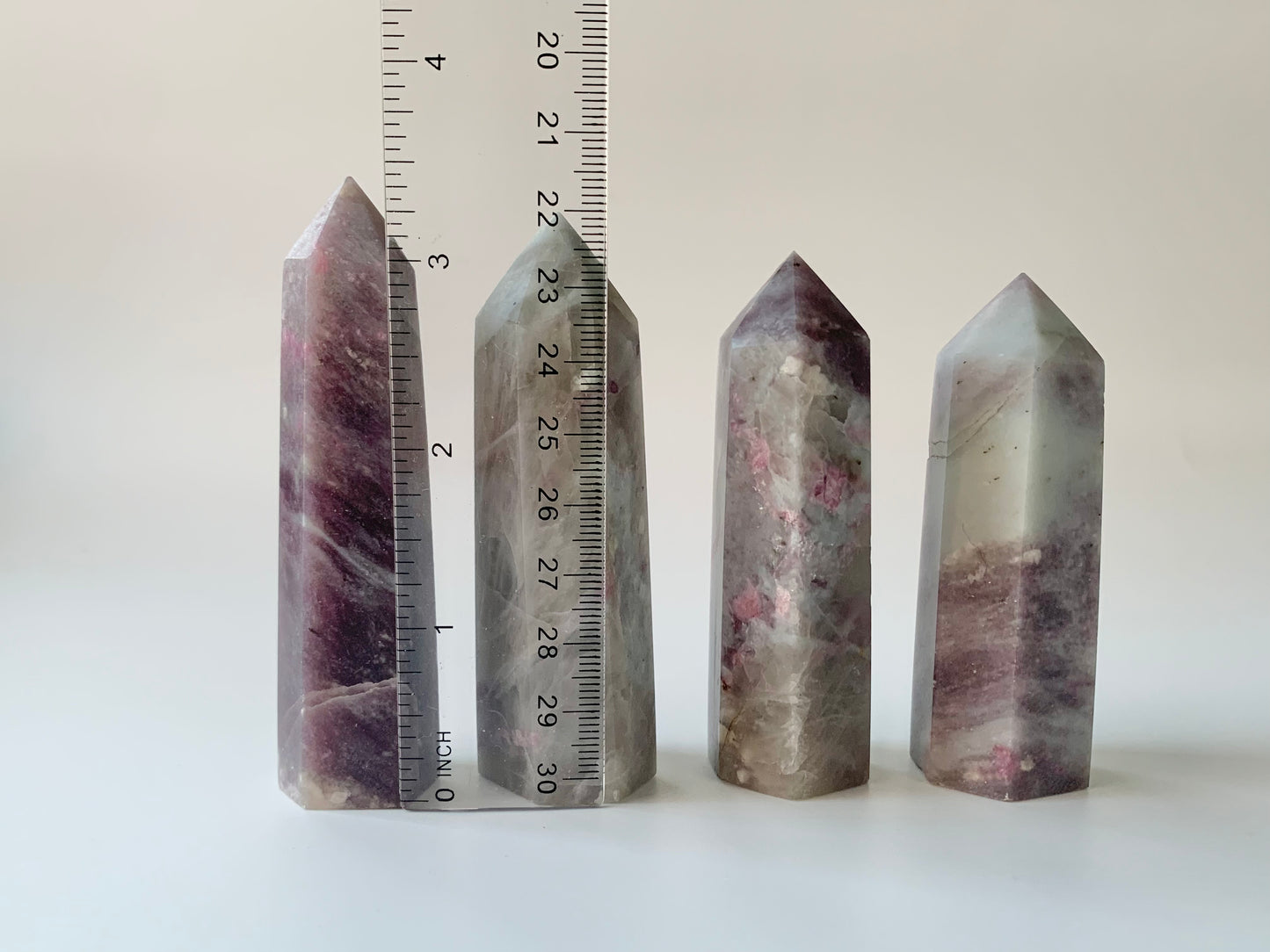 Pink Tourmaline and Lepidolite Towers, $14