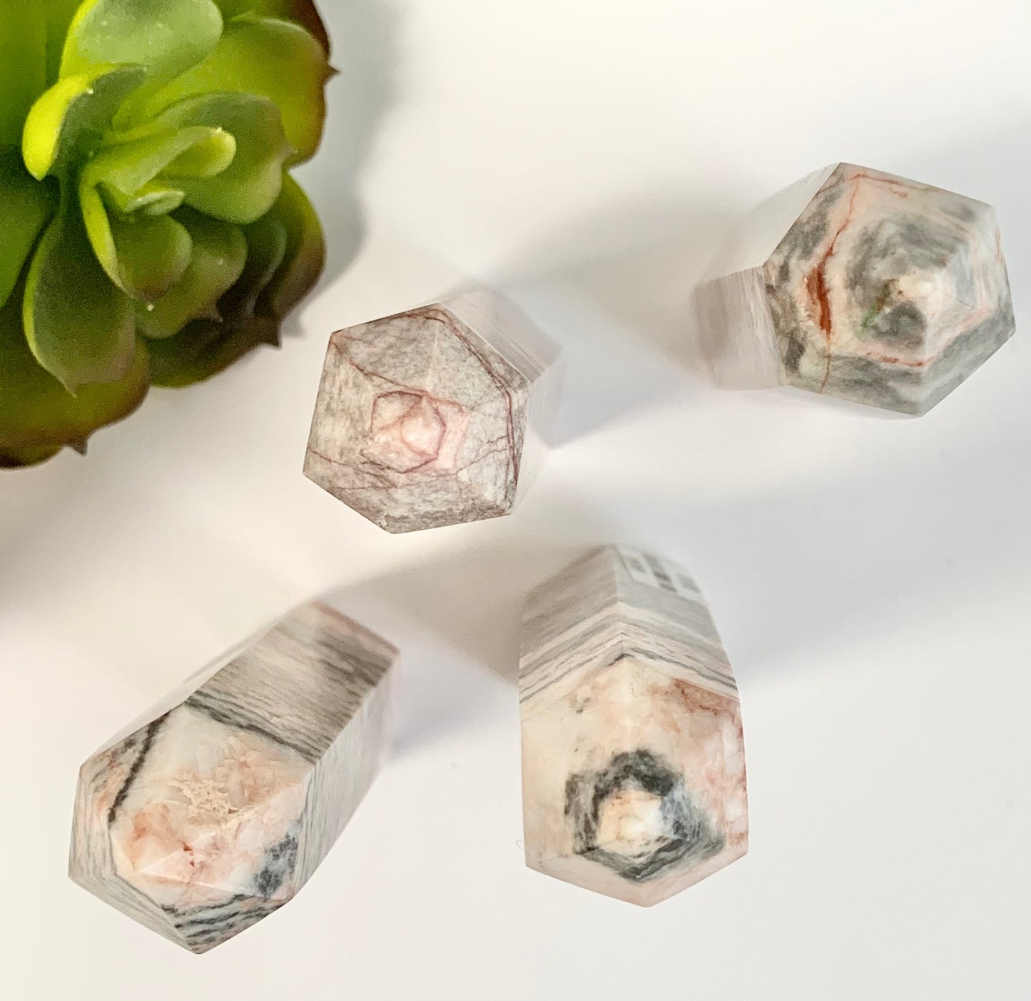 Pink Zebra Jasper Tower