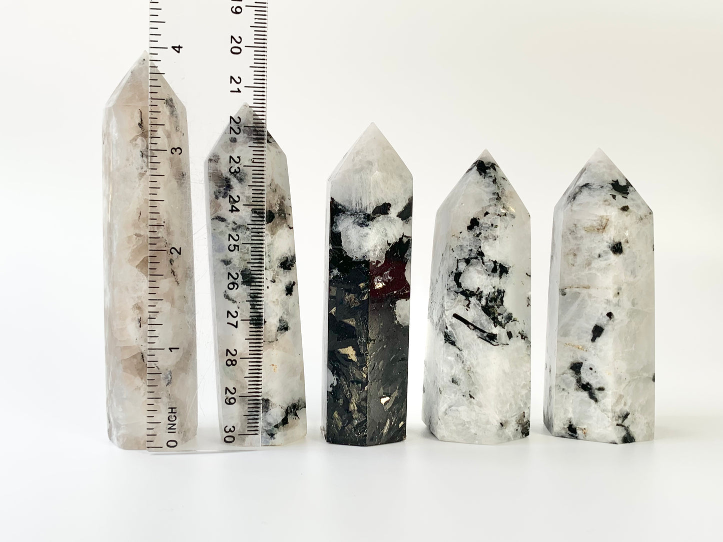 Rainbow Moonstone Tower, ~3-3.9oz