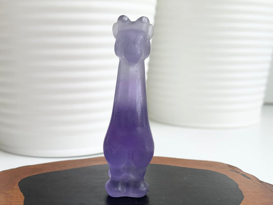 Giraffe Carving, Fluorite